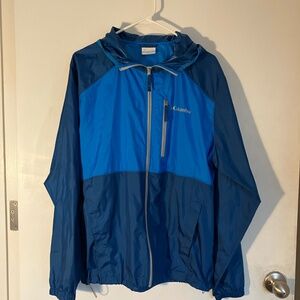 Columbia Men’s Lightweight Jacket Flash Forward Windbreaker, Navy/Blue, Size M